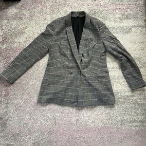 Express Plaid Blazer/Suit Jacket
